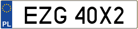 Trailer License Plate